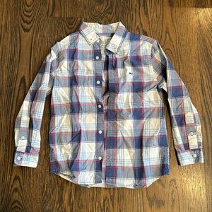 Vineyard Vines Boys size 7 plaid button down